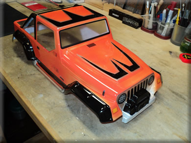 HPI Jeep Rubicon Airbrushed