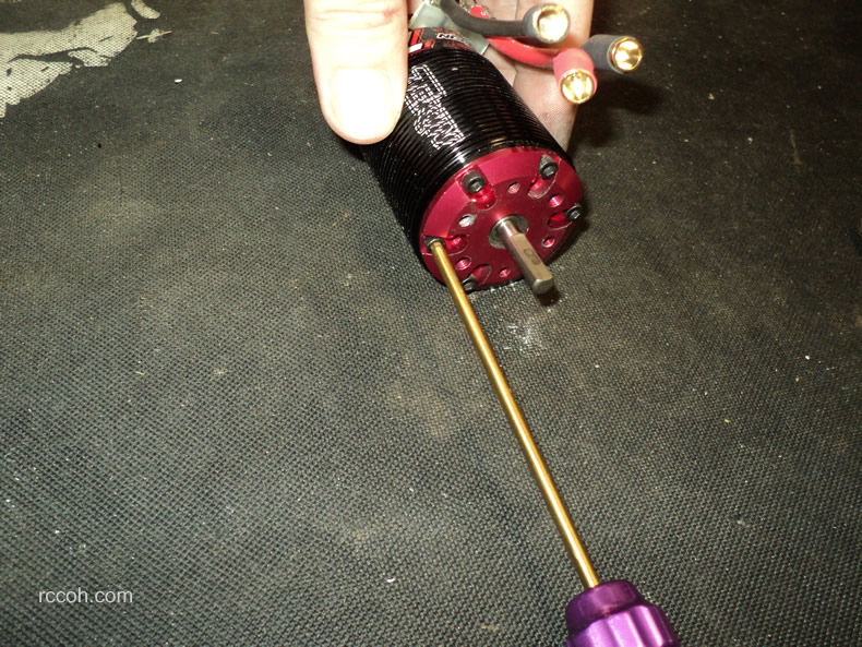 Opening a brushless motor