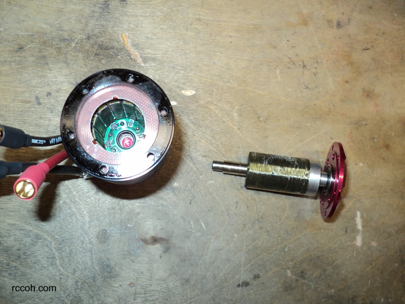 Rotor removed from brushless motor